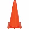 Vestil Standard Duty Traffic Cone, 27-1/2", PVC, 27.5 in H, 14 L, 14 W, Orange TC-28-SD